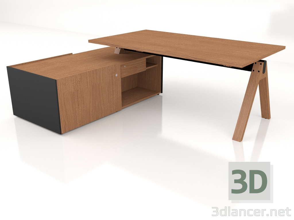 3D Modell Arbeitstisch Viga Executive V05L (2144x1801) - Vorschau