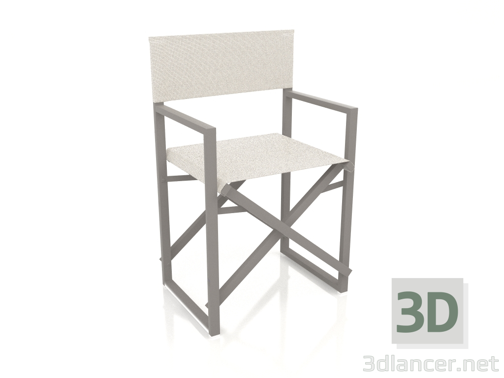 modello 3D Sedia pieghevole (grigio quarzo) - anteprima