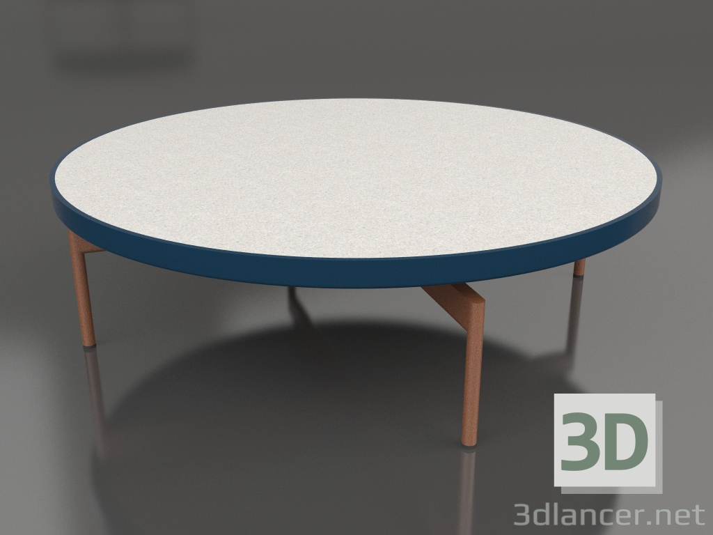 Modelo 3d Mesa de centro redonda Ø120 (azul cinza, DEKTON Sirocco) - preview