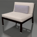 3d model Sofa module, section 3 (Black) - preview