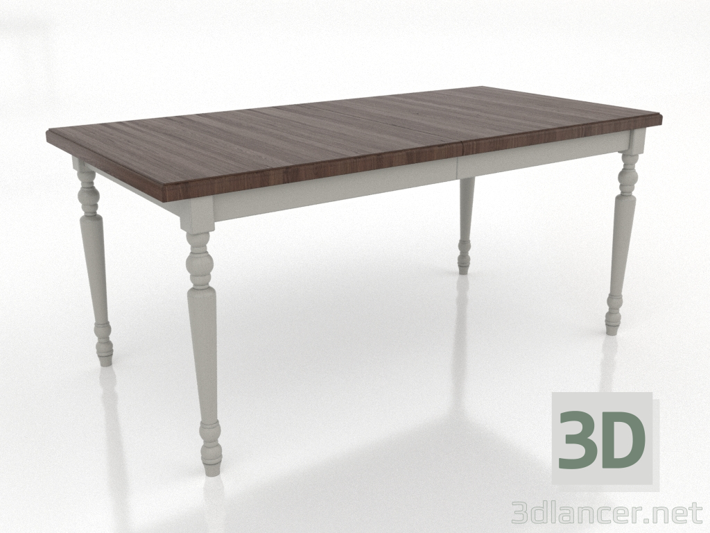 3d model Mesa de comedor 1600x800 mm (plegada, RAL 7044, nogal oscuro) - vista previa 3d model Mesa de comedor 1600x800 mm (plegada, RAL 7044, nogal oscuro) - vista previa