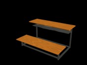 Desk monoblock