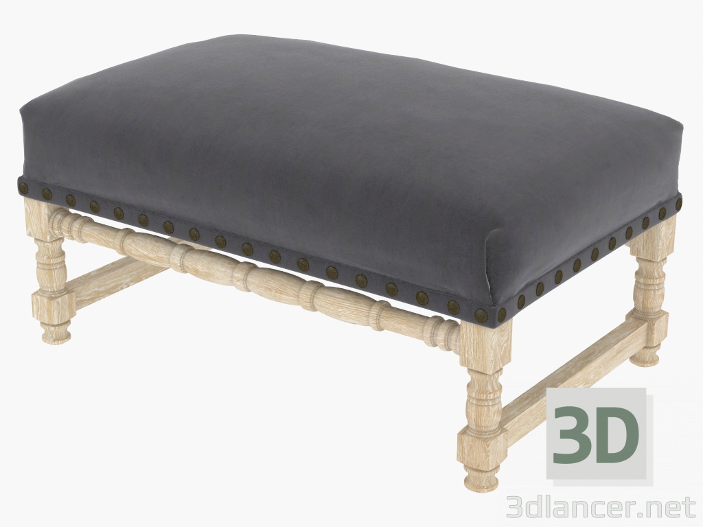 3D Modell Bench ANTWERPEN F SLATE SAMT BANK (7801.1111 FS) - Vorschau