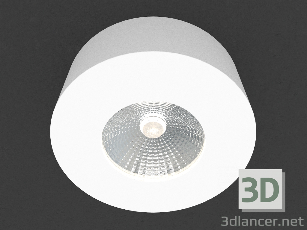 modello 3D Lampada LED Superficie (DL18812_7W Bianco R) - anteprima