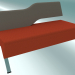 3d model The bench is double, the back is fixed on the right side (2R) - preview