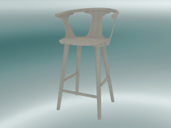 Bar stool In Between (SK7, H 92cm, 58x54cm, White oiled oak)