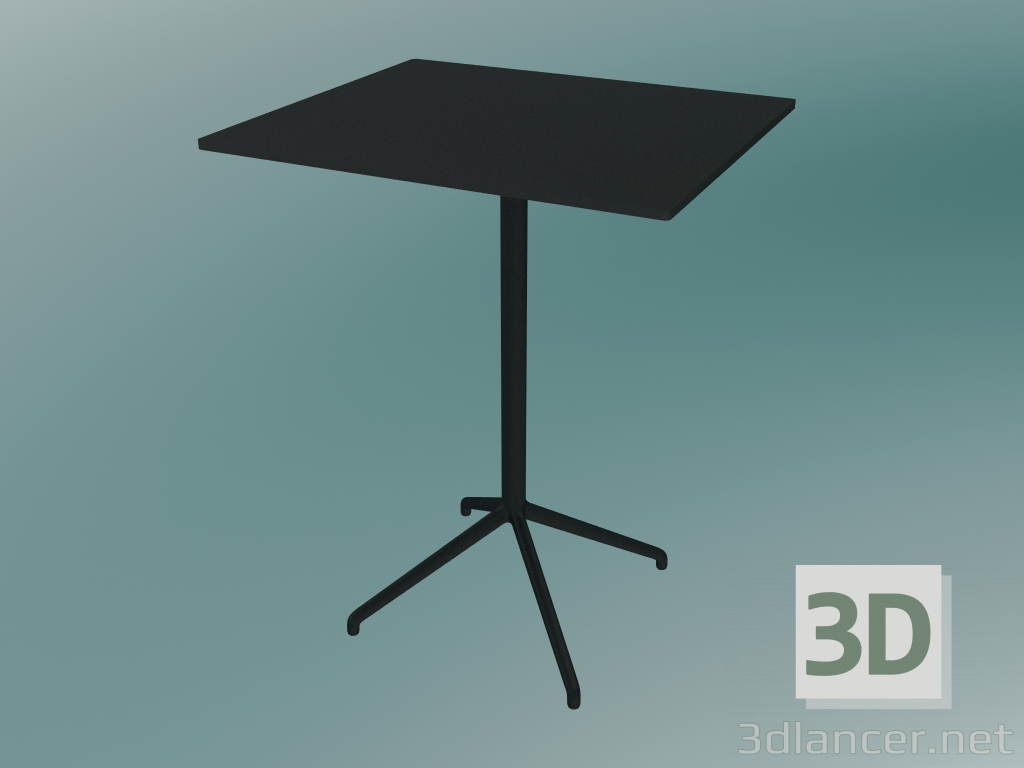 3d model Mesa de café Still (65x75 cm, H 95 cm, negro) - vista previa