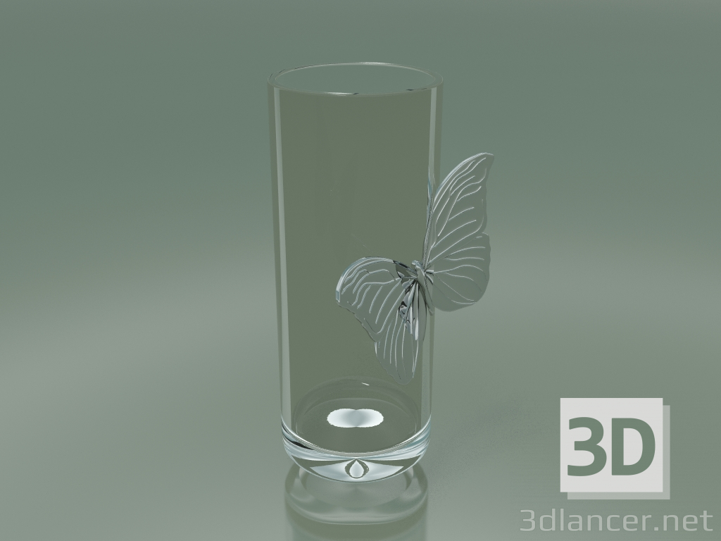 3D Modell Vase Illusion Butterfly (H 30 cm, T 12 cm) - Vorschau