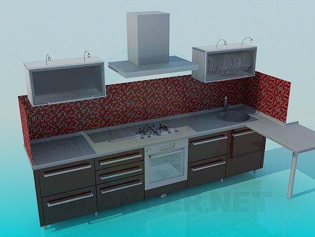 modèle 3D Meubles de cuisine - preview