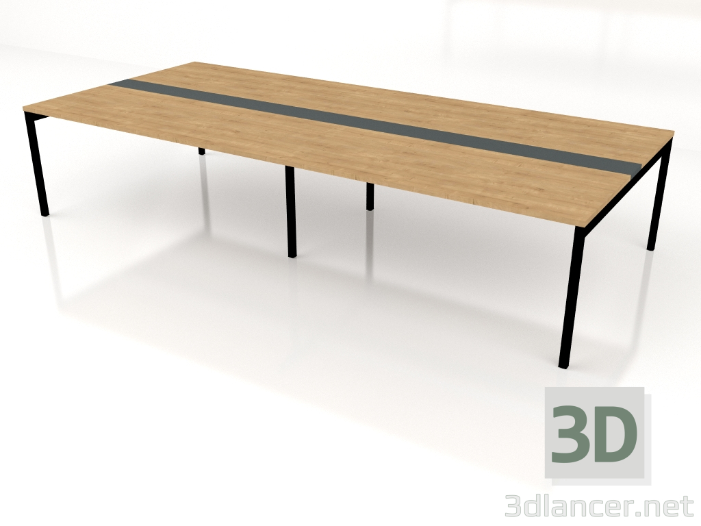 3D Modell Konferenztisch Ogi Y Extended SY08+SY18 (3600x1610) - Vorschau