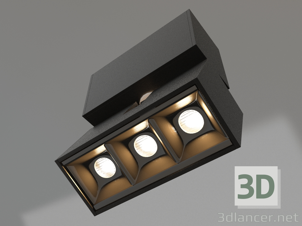 modello 3D Lampada MAG-LASER-FOLD-45-S84-3W Day4000 (BK, 15 gradi, 24V) - anteprima