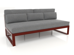 Modulares Sofa, Abschnitt 4, hohe Rückenlehne (Weinrot)