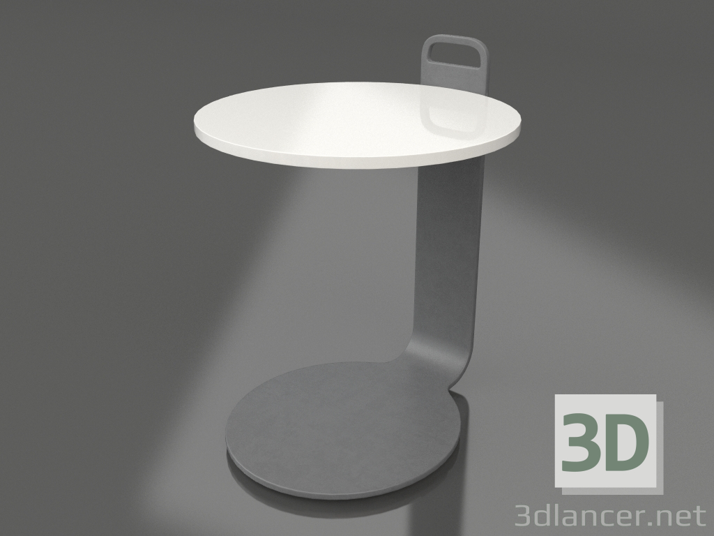 3d модель Стол кофейный Ø36 (Anthracite, DEKTON Zenith) – превью