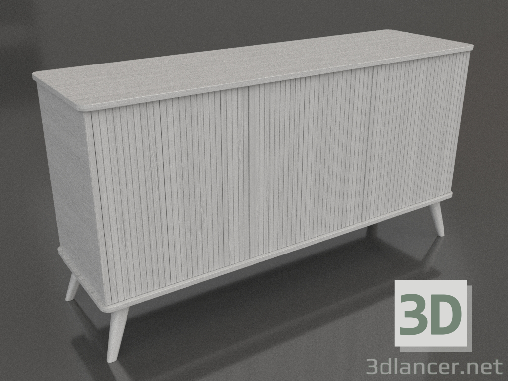 3d model Cajonera 2 1500x400x800 mm (blanco RAL 9010) - vista previa