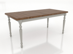 Mesa de comedor 1600x800 mm (plegada, RAL 7044, nogal claro)