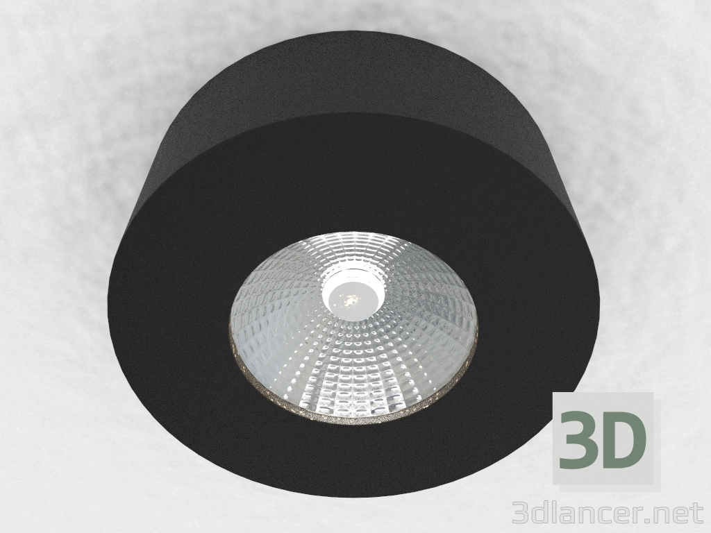 3d model Overhead Led Downlight (DL18812_7W Black R) - preview