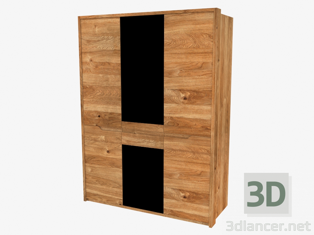 3D Modell Kleiderschrank (SE.1088-3.3 156x209x63cm) - Vorschau