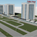 3d A complex of 14 floors on Lenin in Chelyabinsk model buy - render