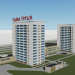 3d A complex of 14 floors on Lenin in Chelyabinsk model buy - render