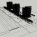 3d A complex of 14 floors on Lenin in Chelyabinsk model buy - render