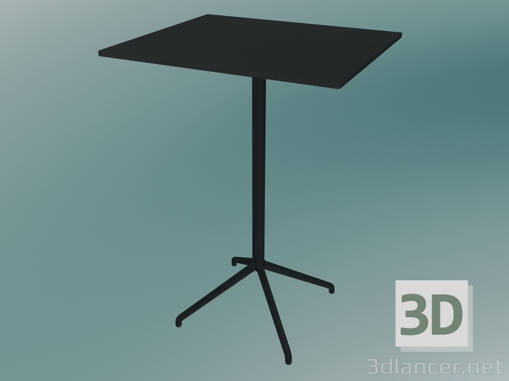 3d model Mesa de café Still (65x75 cm, H 105 cm, negro) - vista previa