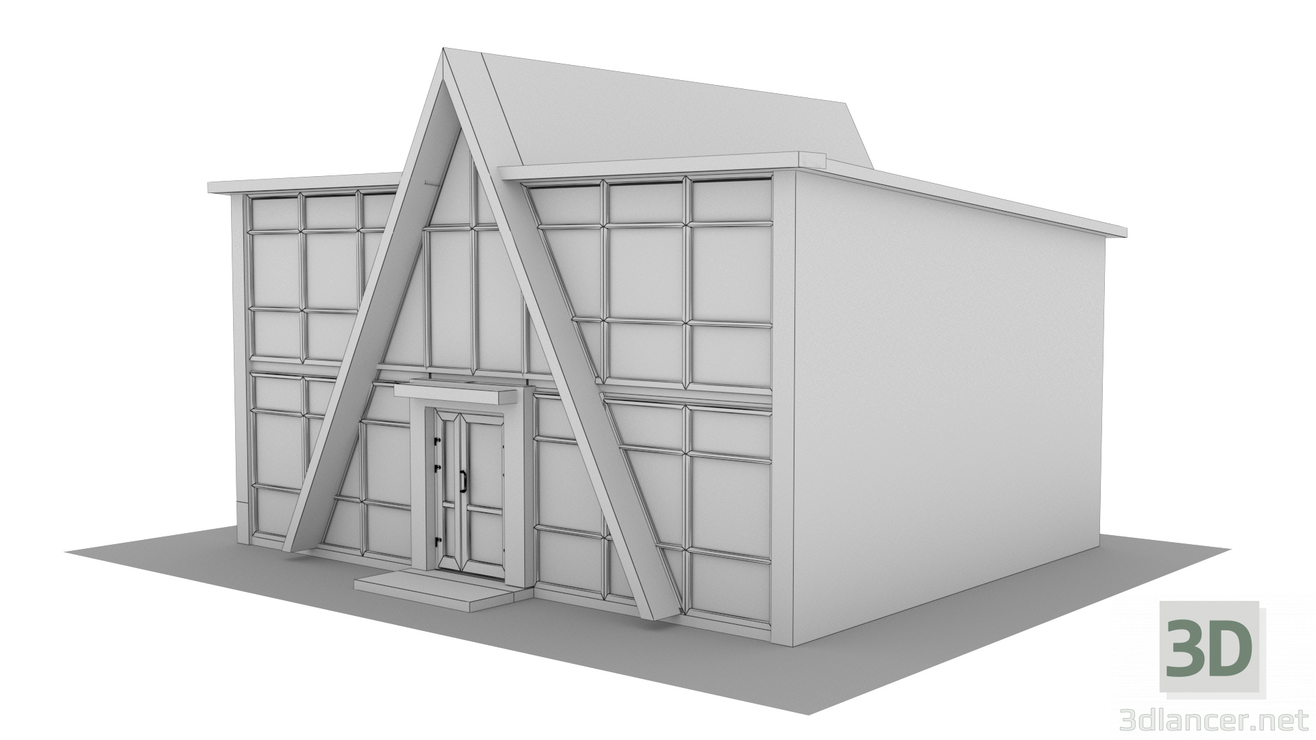 modello 3D di Padiglione commerciale "Yugra" comprare - rendering