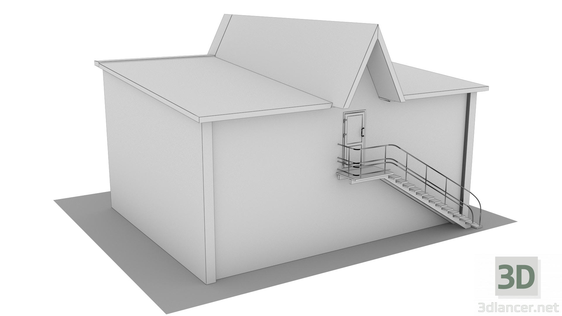 modello 3D di Padiglione commerciale "Yugra" comprare - rendering