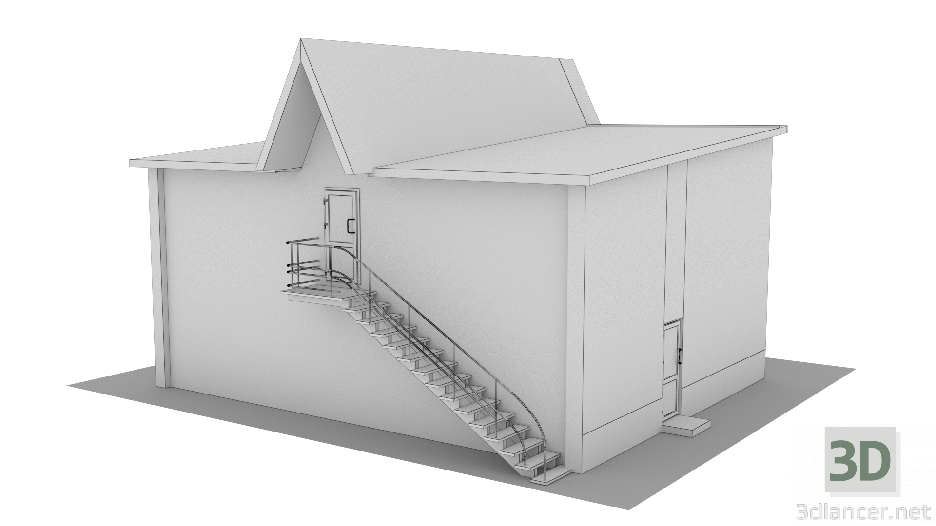 modello 3D di Padiglione commerciale "Yugra" comprare - rendering