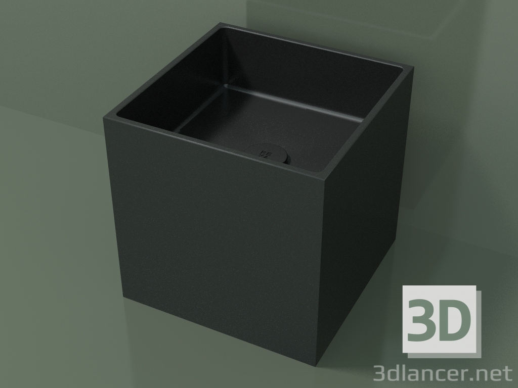 3d model Lavabo sobre encimera (01UN12101, Deep Nocturne C38, L 36, P 36, H 36 cm) - vista previa