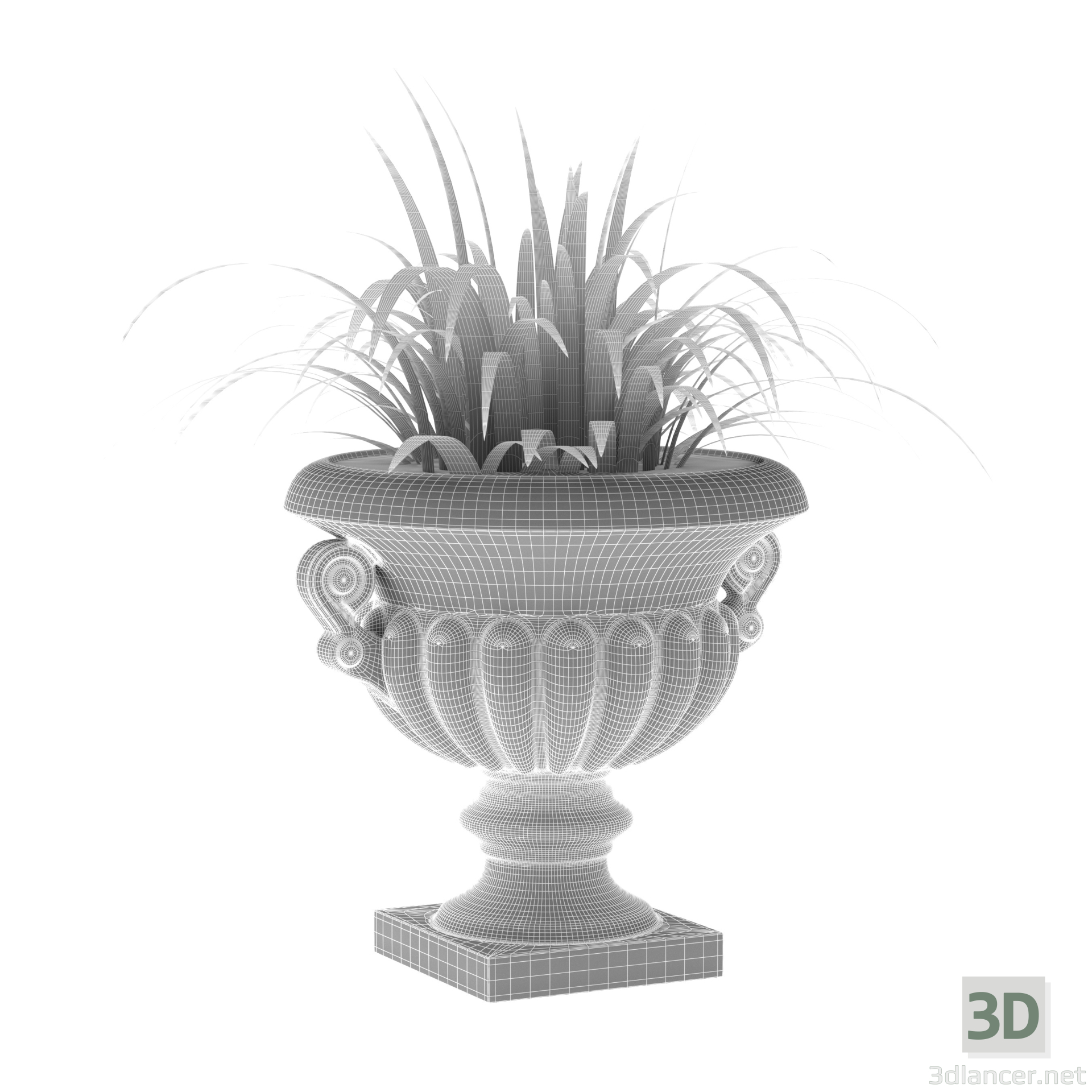 modèle 3D de Pot de fleurs B16 acheter - rendu