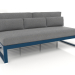 3d model Modular sofa, section 4, high back (Grey blue) - preview