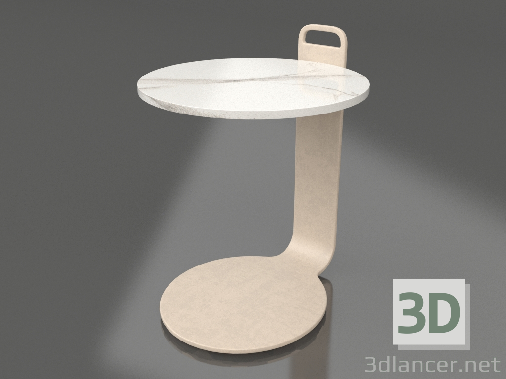 3d модель Стол кофейный Ø36 (Sand, DEKTON Aura) – превью