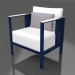 3d model Club chair (Night blue) - preview