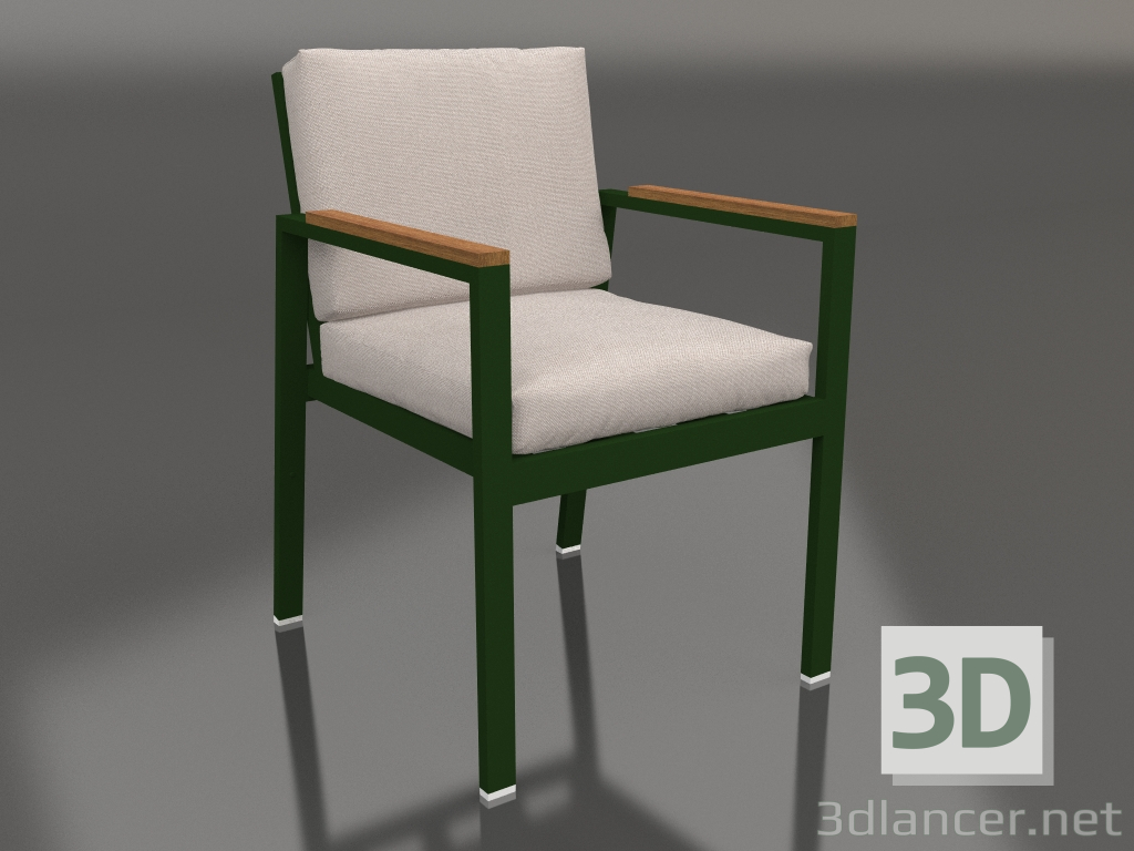 3d model Silla de comedor (verde botella) - vista previa