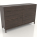 3 डी मॉडल दराजों वाली छाती FARGO 1500x450x950 मिमी (गहरा ओक) - पूर्वावलोकन