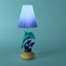 modello 3D Lampada con un Delfino - anteprima