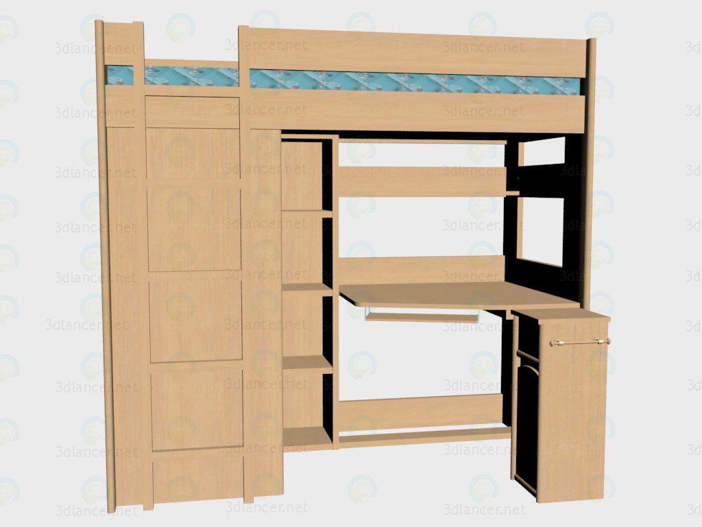 3d model Cama Skaut - vista previa