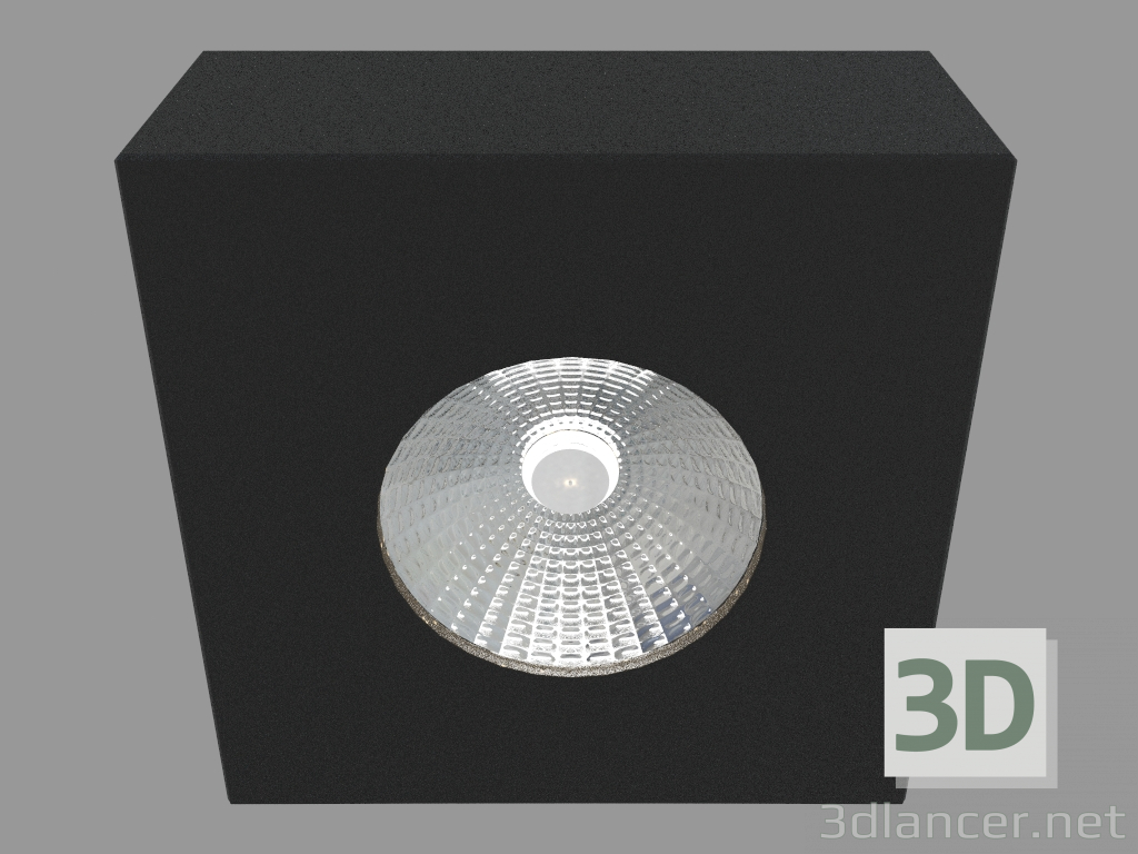 modèle 3D Luminaire à LED monté en surface (DL18812_7W noir SQ) - preview