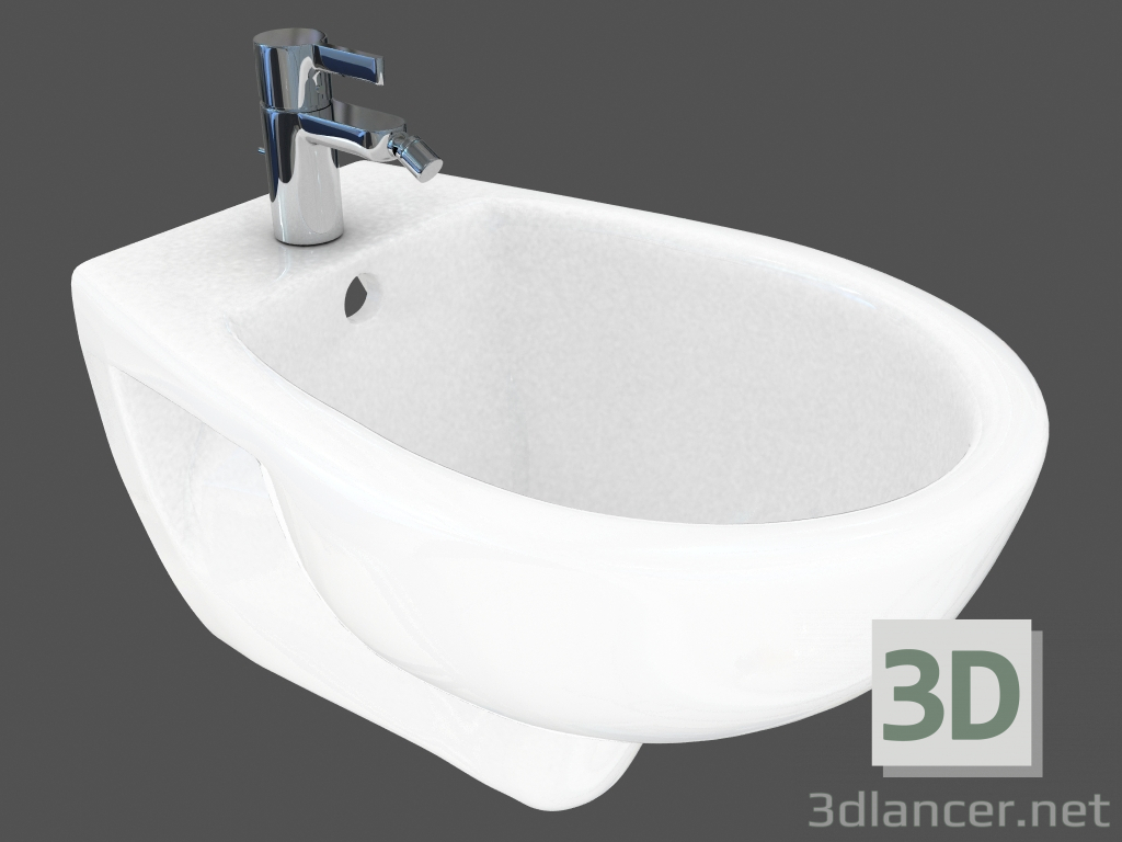 modello 3D Bidet sospeso Quattro (K65110) - anteprima