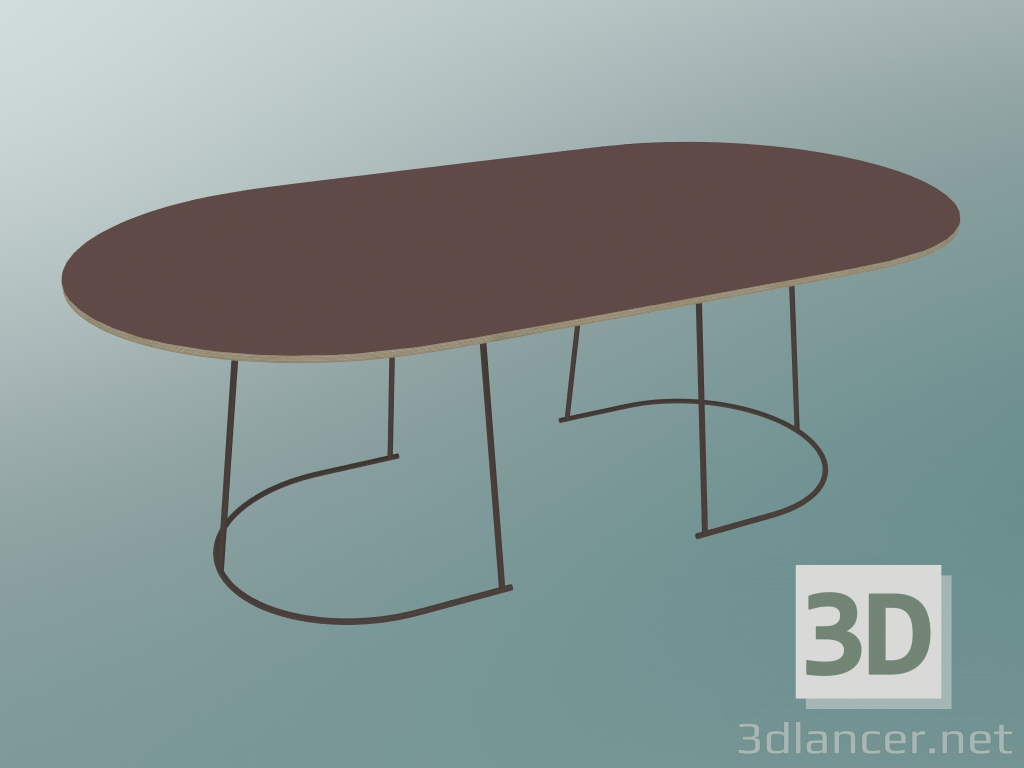 3d model Mesa de centro Airy (grande, ciruela) - vista previa