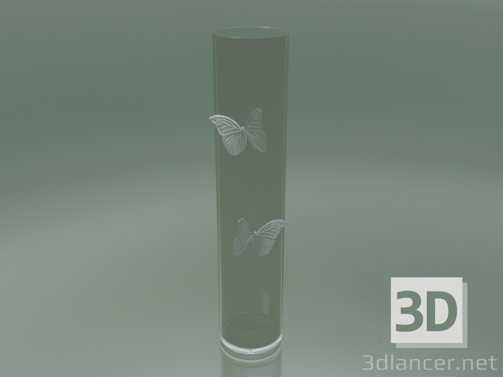 3d model Jarrón Ilusión Mariposa (H 120cm, D 25cm) - vista previa