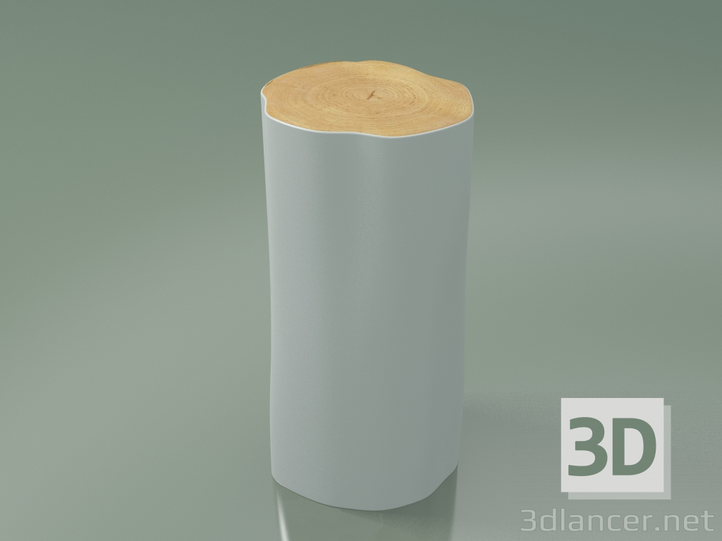 3d model Tronco de sección de haya (M, blanco brillante) - vista previa