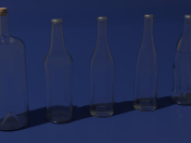 glass bottles