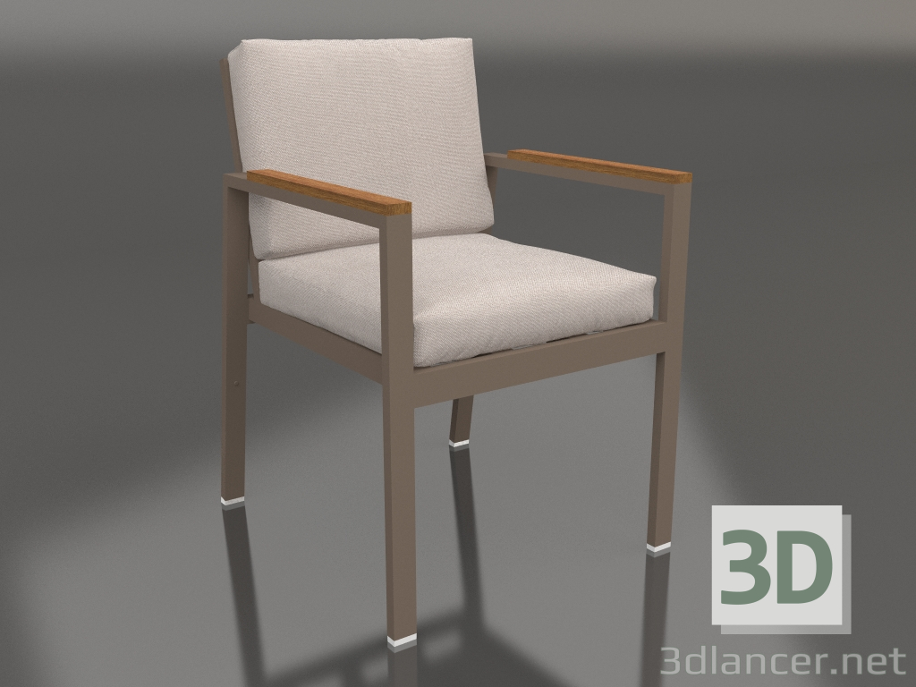 modèle 3D Chaise de salle à manger (Bronze) - preview