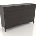 modèle 3D Commode FARGO 1500x450x950 mm (chêne wengé) - preview