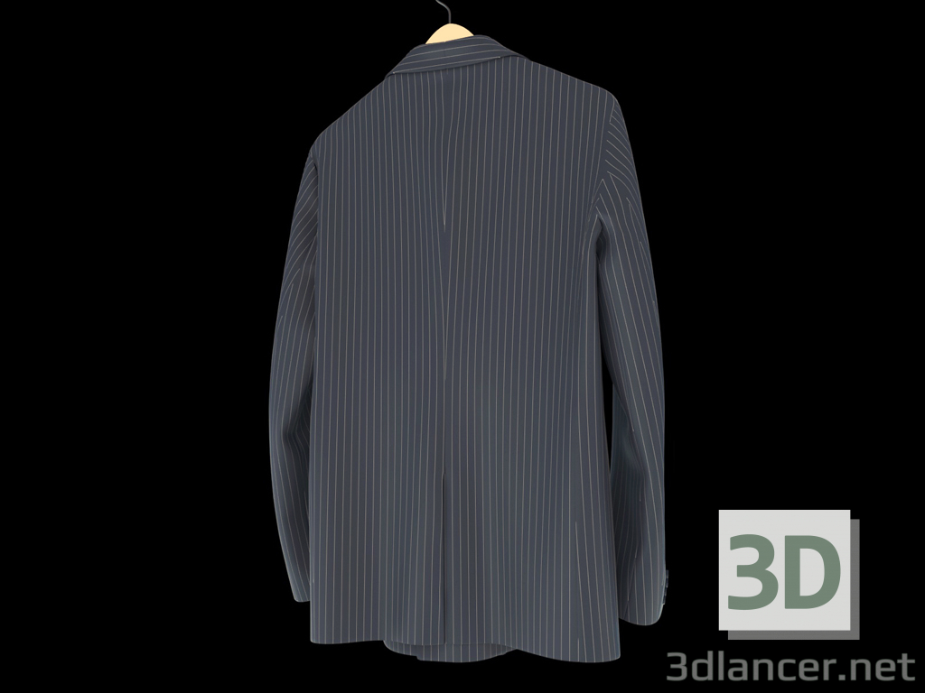 3d Men's classic jacket model buy - render