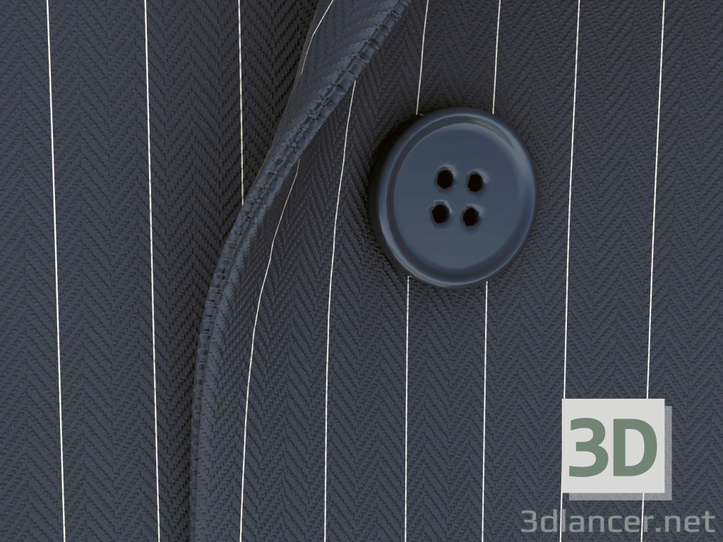 3d Men's classic jacket model buy - render