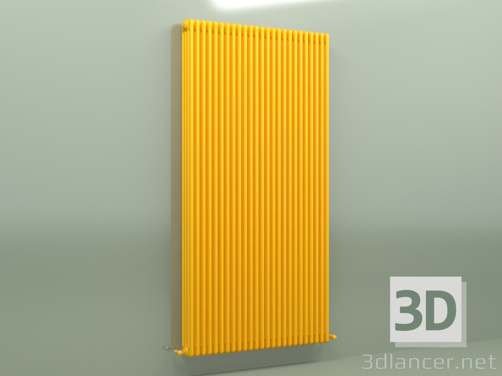 modèle 3D Radiateur TESI 4 (H 2200 25EL, jaune melon - RAL 1028) - preview