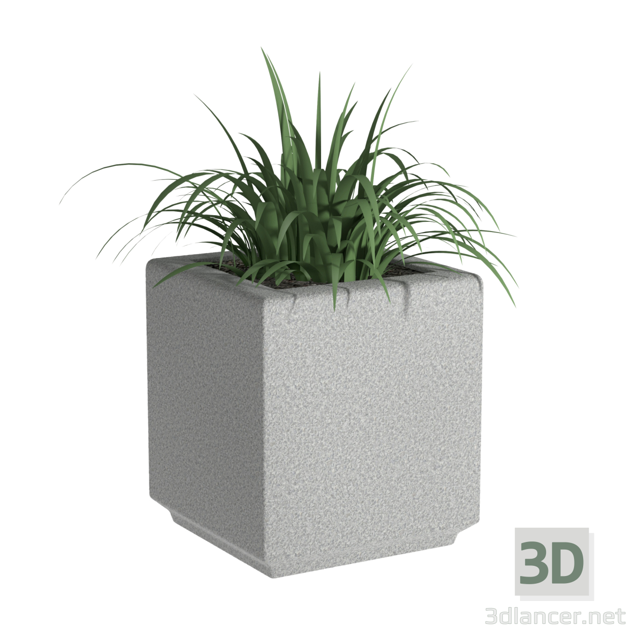 modello 3D di Vaso di fiori Largo 1 libero comprare - rendering