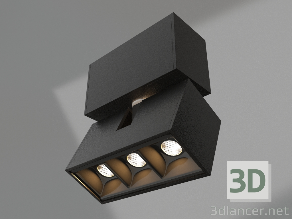 modello 3D Lampada MAG-LASER-FOLD-45-S84-3W Warm3000 (BK, 15 gradi, 24V) - anteprima